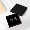 Gold Bow Earrings for Women Gifts Trendy Stuff Rhinestone Earrings