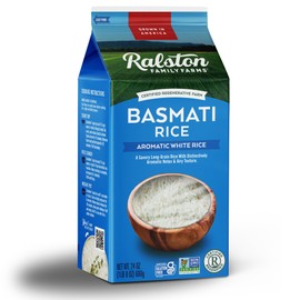 Ralston Family Farms Basmati Rice, 24 oz Carton: 6 Pack, American Grown, Non-GMO, Naturally Gluten Free
