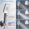 Rain shower heads with Handheld Spray Combo,8''High Pressure Rainfall Shower