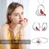 Cardinal Earrings Sterling Silver Hypoallergenic Hoop Earrings for Sensitive Ears