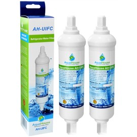 2X AH-UIFC Compatilbe Water Filter for Fridge LG & Hotpoint BL9808, 3890JC2990A, 5231JA2012B, 5231JA2012A & Daewoo DD-7098 - with Screw Connections
