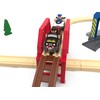 Wooden Train Set for Toddlers, 52Pcs Train Toy with Railway