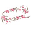 Uniquer 4Pcs Decorative Patches Plum Blossom Iron On Patches for