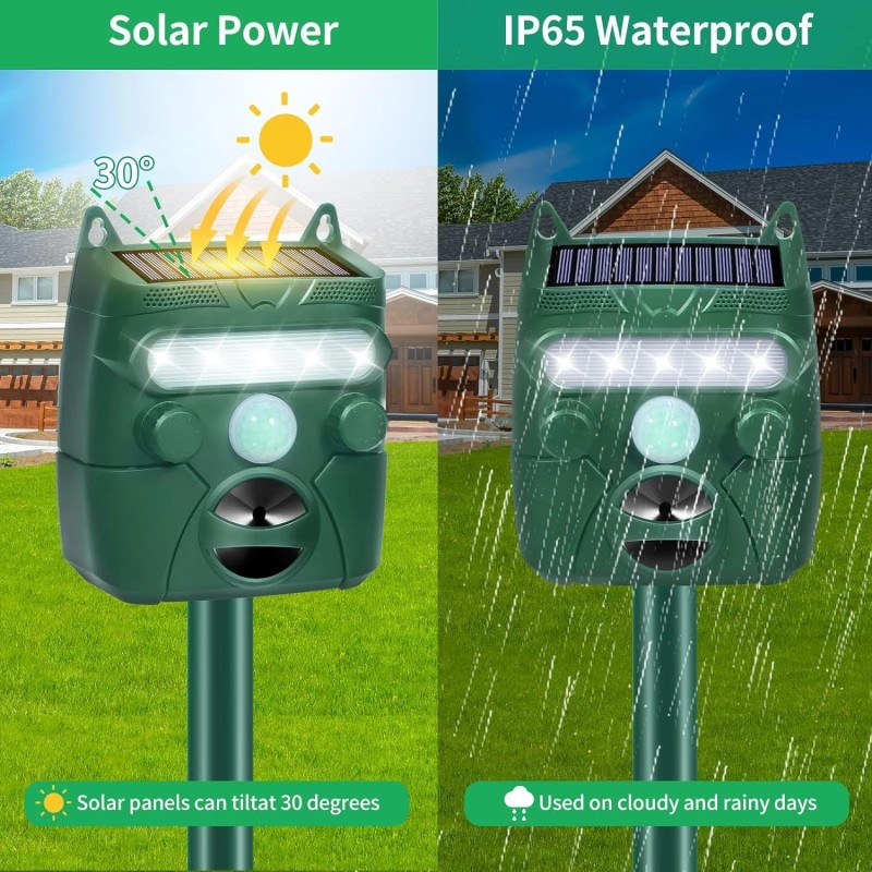JahyElec Solar Energy Repellent, 1 Pack – Outdoor Pest Protection