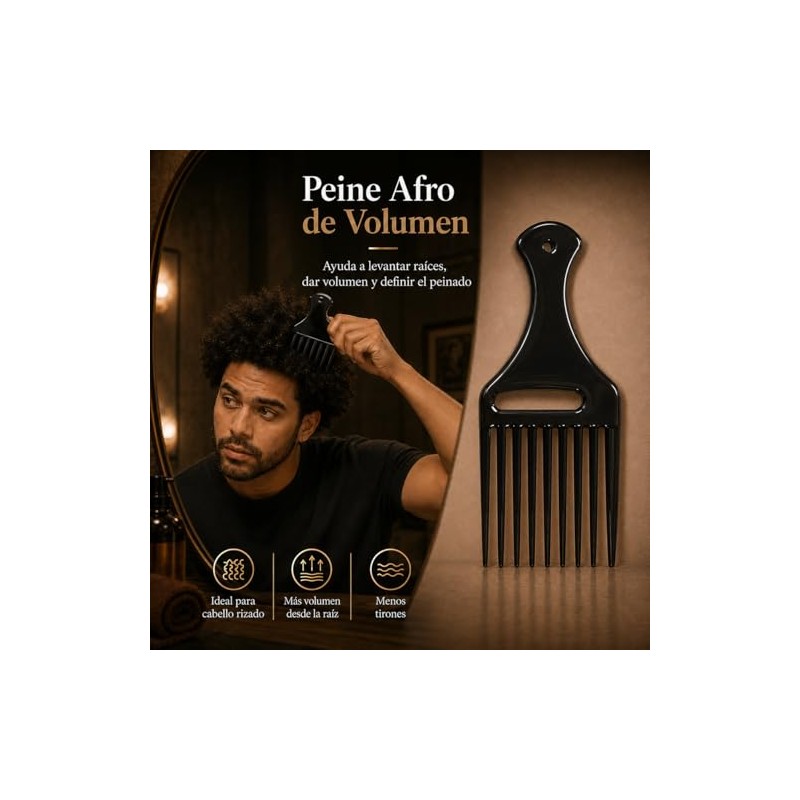 Set de 14 Peines para Hombre de ABS, Kit de