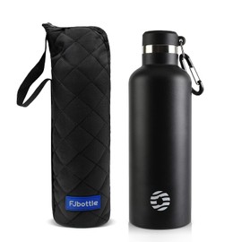 FJbottle Water Bottle, 25.4 fl oz (750 mL), Vacuum Insulated, Heat/Cold Retention, 2nd Gen, Sports Bottle, Direct Drinking, Stainless Steel Bottle, For Sports Drinks, w/Water Bottle Cover, For Boys/Girls/Adults/Children, Black