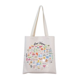 MNIGIU Las Vegas Tote Bag Las Vegas Souvenir Gift Las Vegas Travel Bag Las Vegas Housewarming Gift (Las Vegas Tote)