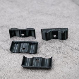 ULEIVA Replacement End Caps Set of 4 Black Compatible with Piping Strip Type GR Trim End Piece for Caravan (Black)