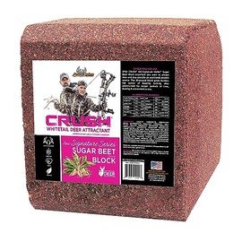 Anilogics Outdoors Crush Sugar Beet Block Attractant - Long-Lasting Deer Feed & Attractant for Herd Health, Antler Growth, and Consistent Site Visits - 20 lb