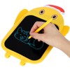 LCD Writing Tablet Christmas Hat Cartoon Owl Shape Children Yellow