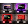 Lunartec TV Lighting: TV Backlight with 4 RGB Strips for