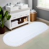 Royal Blaze Crochet Reversible Bath Mat Runner 100% Cotton Bathroom