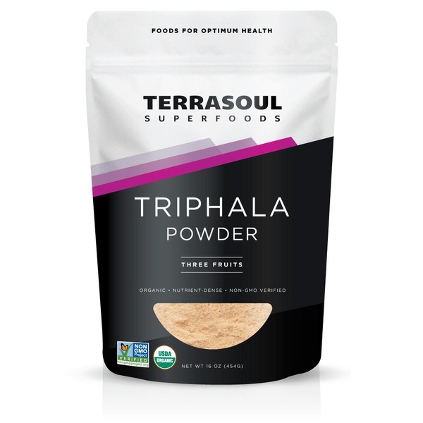 Terrasoul Superfoods Organic Triphala Powder, 1 Pound