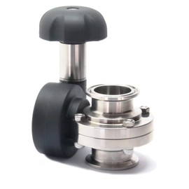 QiiMii SS304 1.5" Tri Clamp Butterfly Valve with Micro Metric Hand and EPDM Seal