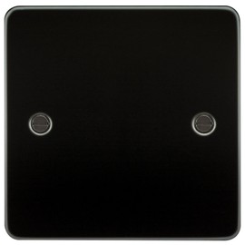 Knightsbridge FP8350GM FP8350 FPAV8350GM Flat 1G Blanking Plate-Gunmetal, 230 V, Gun Metal