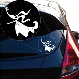 Christmas Nightmare Zero Decal Sticker for Car Window, Laptop and More. # 1052 (4" x 4.3", White)