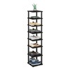 Furinno Turn-N-Tube 8-Tier Vertical Space Saving Free Standing Shoe Tower,