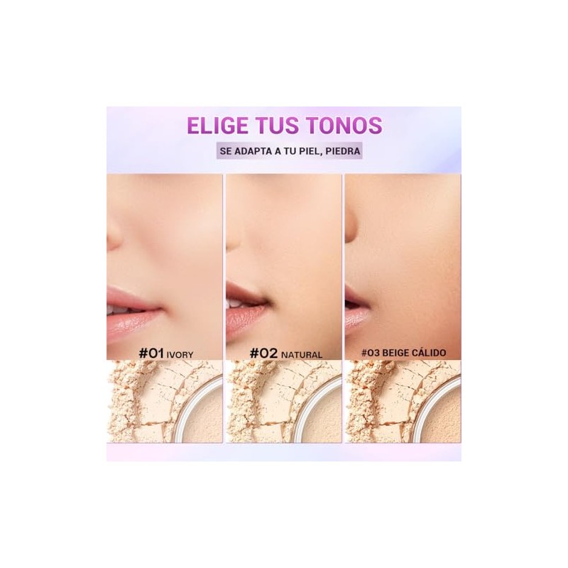 Matte Loose Powder, Polvo Suelto Ligero y Matificante, Control de