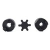 1/2" to 5/8" L075 Flexible 3-Piece L-Jaw Coupling Set &