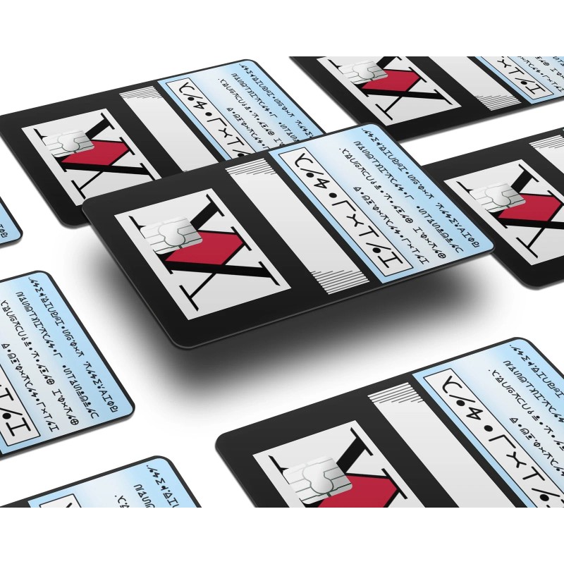 Credit Card Skins 2-Pack Hunter x Hunter License Anime Credit