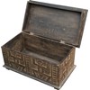 Handbeschnitzte Balsa Wood Chest in 3 Sizes/Chests Boxes – Size: