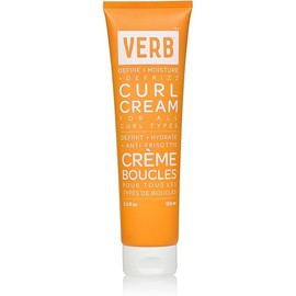 VERB Curl Cream – Vegan Curl Styling Cream – Lightweight Leave In Curl Defining Cream – Anti-Frizz Curl Cream Provides Shape, Softness and Hold – Paraben Free, Sulfate Free Curl Styler, 5.3 fl oz