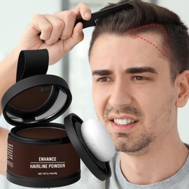 Hairline Powder for Women, Root Touchup Hair Color with Applicator, Waterproof Hair Shading Concealer for Gray Coverage, Fine, Thinning Hair