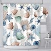 AIBIIN Under The Sea Theme Shower Curtain Set Marine Starfish