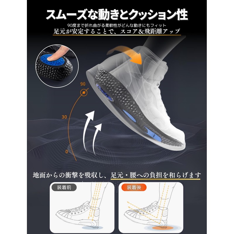 Prime Golf Insole, Golf Insole, Fatigue Resistant, Shock Absorption, Increases