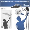 Psylc 12" High Pressure Rain/Rainfall Shower Heads With Handheld Spray