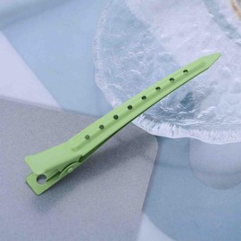 Allereyae Metal Hair Clips Green Hair Pin Clip Duck Bill Hair Clips Long Side Clip Barrette Metal Alligator Curl Clips Simple Hair Barrette Decorative Hair Accessories for Women
