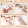 9 Sheets Brown Temporary Tattoo Kit, Waterproof Tattoo Stickers for
