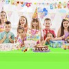 Kesfey Lime Green 3 Pack Premium Plastic Tablecloths for Parties