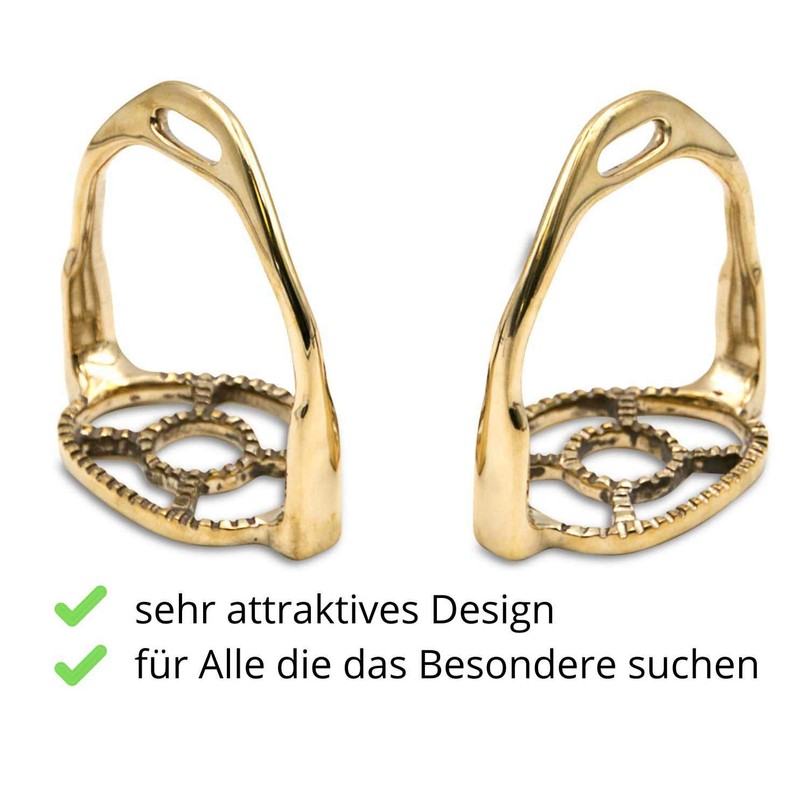 AMKA Baroque Spanish - Portuguese Stirrups Brass 015/036