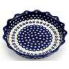 Polish Pottery Quiche/Scalloped Pie Dish From Zaklady Ceramiczne Boleslawiec #1765-166a