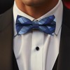 Luckyvestir Men's Plaid Bow Tie, Pre-Tied, Adjustable, Wedding, Tuxedo, Party
