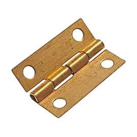 Merriway BH02585 (4 Pcs) Solid Brass Mini Jewellery Gift Box Hinge, 19mm (3/4 inch) - Pack of 4 Pieces