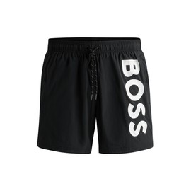 BOSS Mens Octopus Contrast-logo swim shorts with full lining