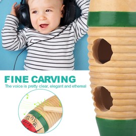 Colorful Wooden Fish Shaped Guiro Instrument Latin Percussion Musical Instruments for Adults Kids