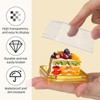 NIYANGLE 50 Pcs 3 Inch Mini Cake Box, Clear Plastic