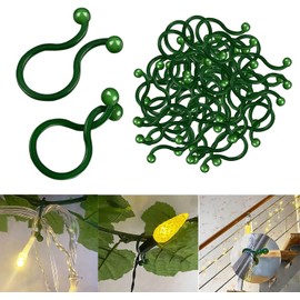 Extrabloom 500 Pack Twist Type Christmas Tree Branch Light Clip for Christmas String Lights (C7, C9, Mini Lights) and Ornament Hanger on Trees, Shrubs, Wreaths, Outdoor Plants