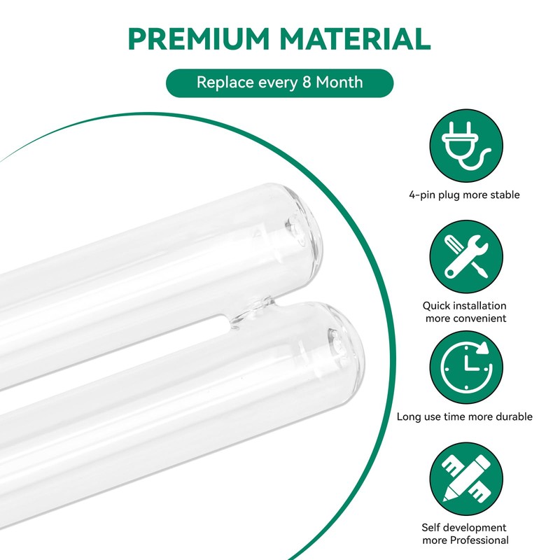 FKBYM 2-Pack 36W UV Replacement Bulbs, 36W UV Bulb Lamp,