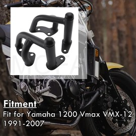 MOFANS Engine Guard Highway Crash Bar Fit for Yamaha 1200 Vmax VMX-12 1991 1992 1993 1994 1995 1996 1997 1998 1999 2000 2001 2002 2003 2004 2005 2006 2007