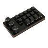 Mini Custom Keypad 14 Keys 3 Knobs Programmable Blue Switch
