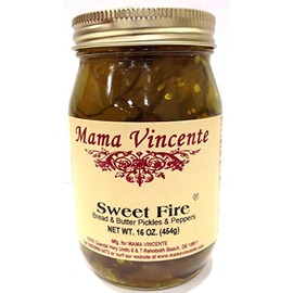Mama Vincente Sweet Fire Bread & Butter Pickles & Peppers - (2 Pack of 16 Oz. Jars)