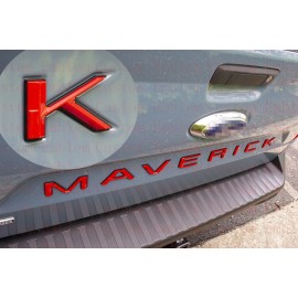 CDBK Red Black letters compatible with FORD MAVERICK 2022 23 logo tailgate insert