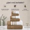 Modern Threads - Juego de 6 Piezas, 2 Toallas de