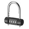 KeeKit Combination Padlock, 4 Digit Resettable Combo Lock with Adjustable