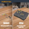 POWERTEC Router Bit Storage, Drill Bit Organizer Tray for Festool