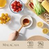 MALACASA Ceramic Spoon Rest for Stove Top, 4.8 inch Cooking